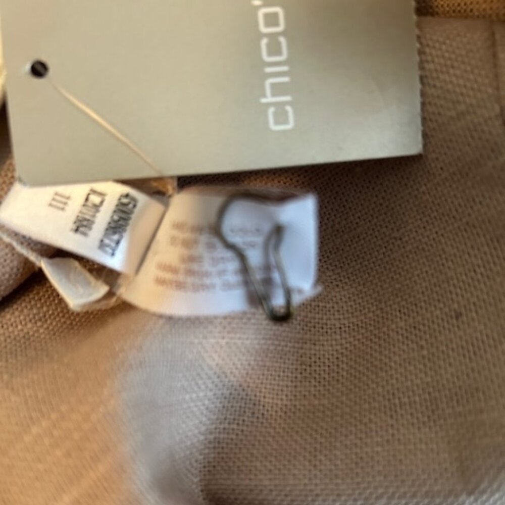 Chico's Reversible Taupe Lynette pattern Animal p… - image 10